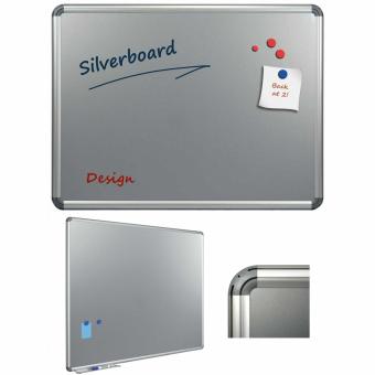 Tabla argintie magnetica 100 x 200 cm, profil aluminiu Design, SMIT
